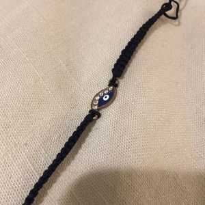 Hamsa Evil Eye Adjustable Tie Bracelet